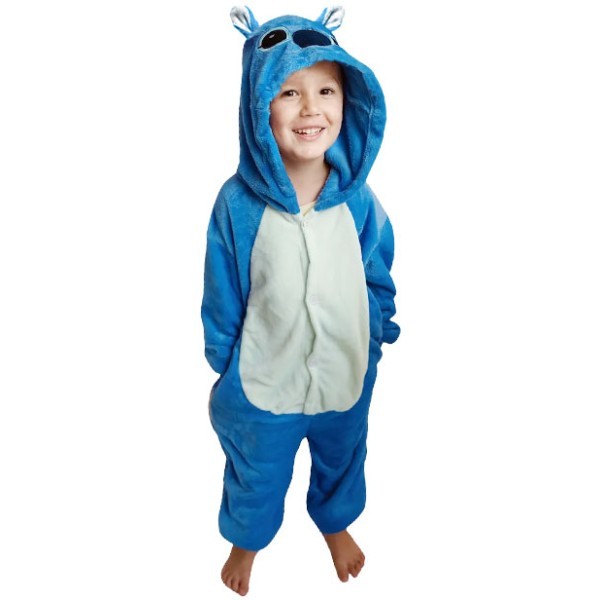 Stitch Ολόσωμη Στολή Μπεμπέ Γαλάζια