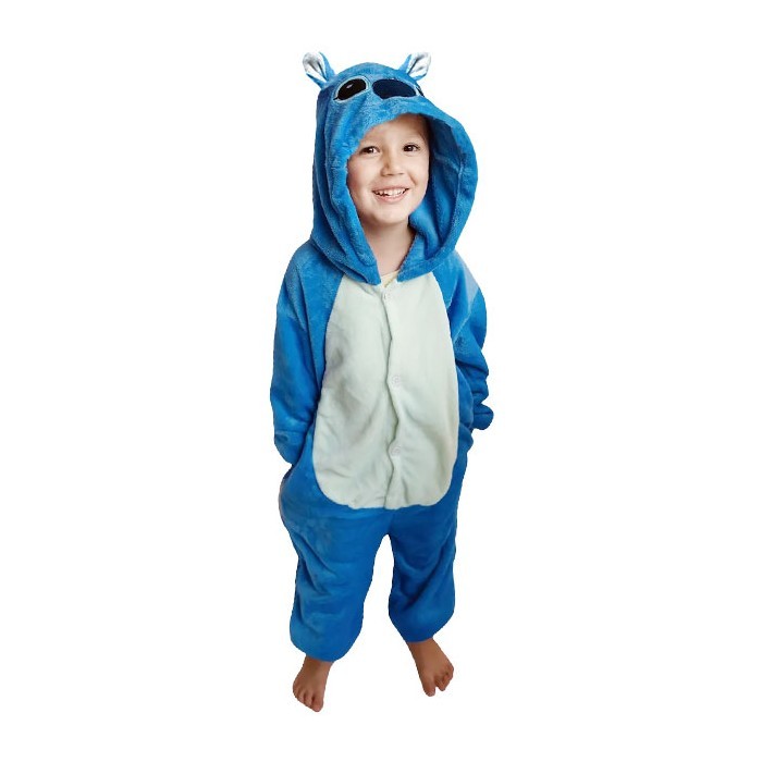 Stitch Ολόσωμη Στολή Μπεμπέ Γαλάζια
