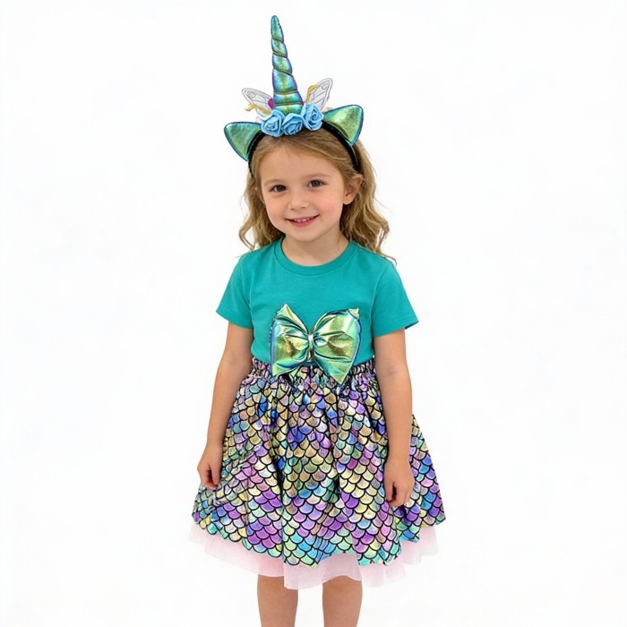 Rainbow Unicorn Σετ Παιδική Στολή