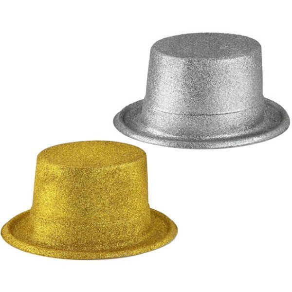 Hat Ημίψηλο Υφασμάτινο Αποκριάτικο Καπέλο Χρυσό