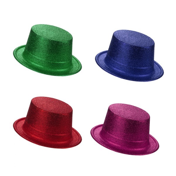 Hat Ημίψηλο Υφασμάτινο Αποκριάτικο Καπέλο Χρυσό