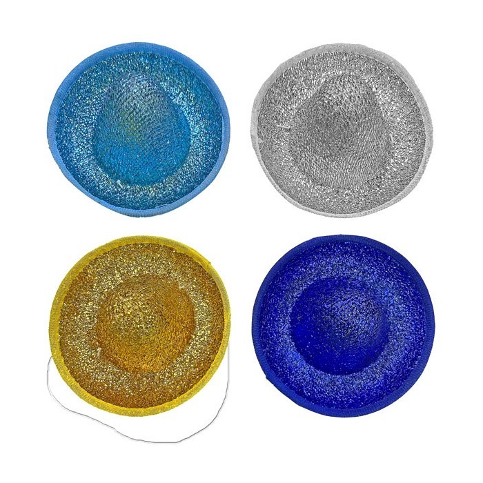 Mexican Hat Αποκριάτικο Καπέλο Με Χρυσόσκονη Και Σχοινάκι 12x7cm