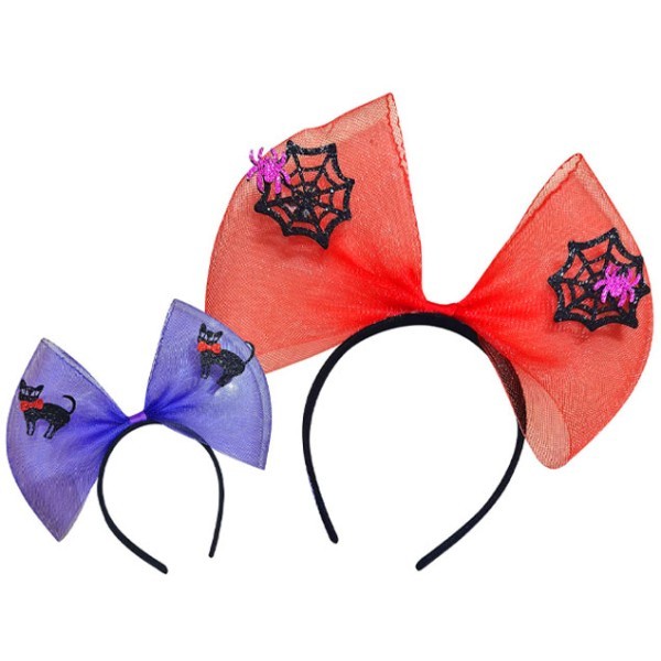 Tulle Bow Στέκα Μαλλιών Αποκριάτικη Κόκκινο Ιστό