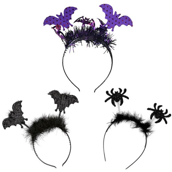 Halloween Στέκα Μωβ Νυχτερίδες