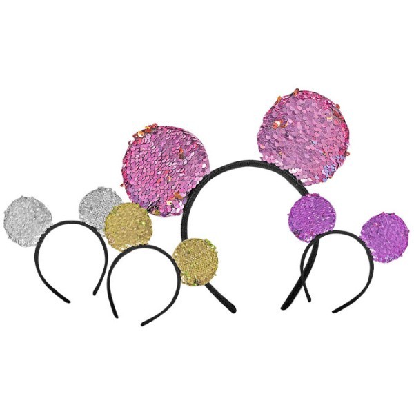 Little Mouse Στέκα Μαλλιών Με Μαγικές Πούλιες 20x19cm Μωβ