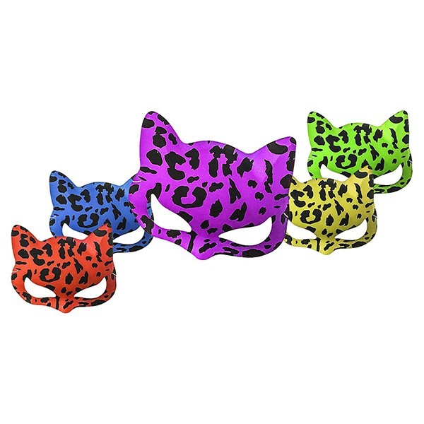 Cat Mask Με Animal Print Σχέδιο 17,5x13cm Μπλε