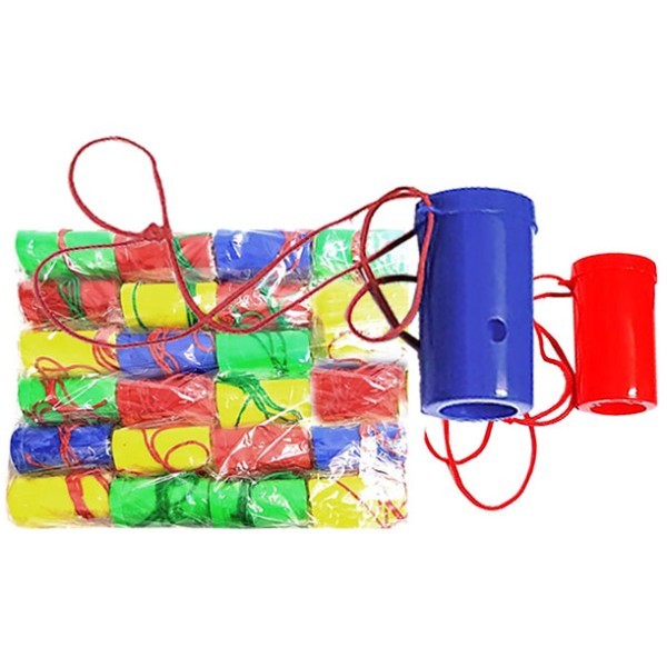 Carnival Whistle Σφυρίχτρα Κόρνα 7x4cm Πορτοκαλί 