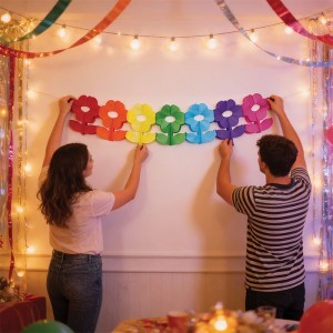 Flowers Γιρλάντα Χάρτινη Λουλούδια 3m 17x15cm
3m