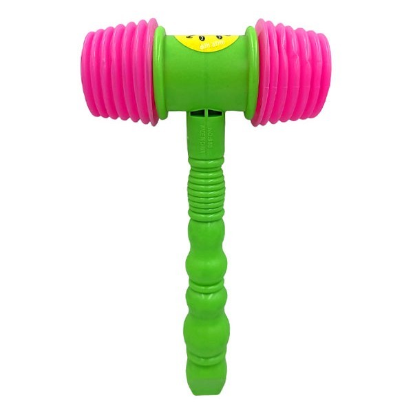 Whistle Hammer Πλαστικό Σφυρί Με Ήχο 22x13cm Πορτοκαλί Ροζ