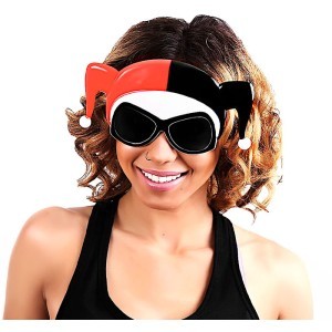 Harley Quinn Glasses Αποκριάτικο Αξεσουάρ 21x11cm