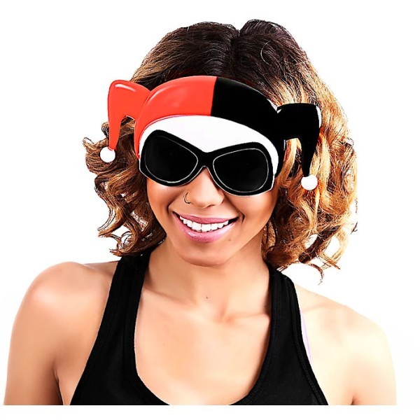 Harley Quinn Glasses Αποκριάτικο Αξεσουάρ 21x11cm