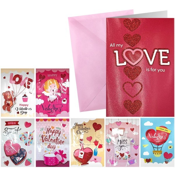 Valentine's Day Greeting Card 3D 26x19cm Miss You