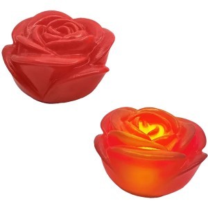 Red Rose Πλαστικό Με Φως 6x3,5cm