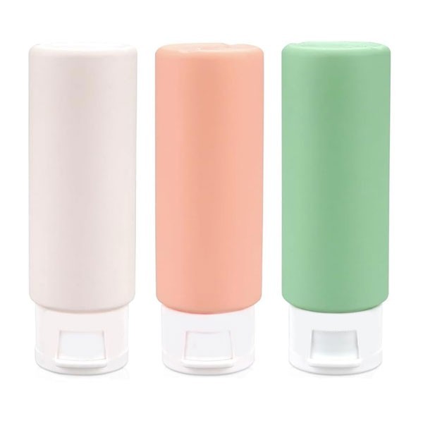 Silicone Μπουκαλάκια Ταξιδίου Σιλικόνης 10.4cm Σετ 3 Τεμάχια