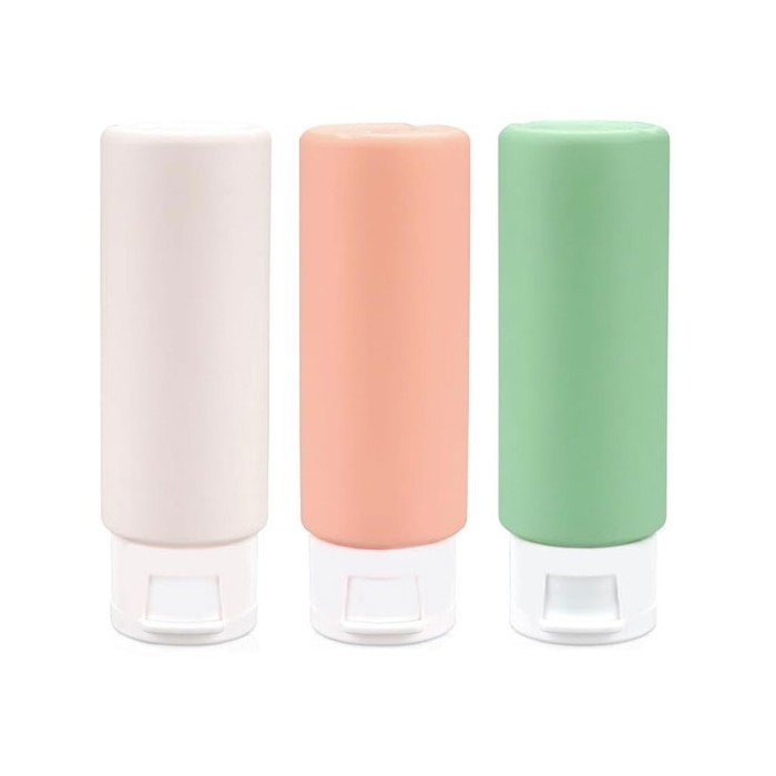 Silicone Μπουκαλάκια Ταξιδίου Σιλικόνης 10.4cm Σετ 3 Τεμάχια