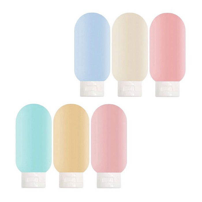 Silicone Σετ Μπουκαλάκια Ταξιδίου Σιλικόνης 11.2cm 3 Τεμάχια