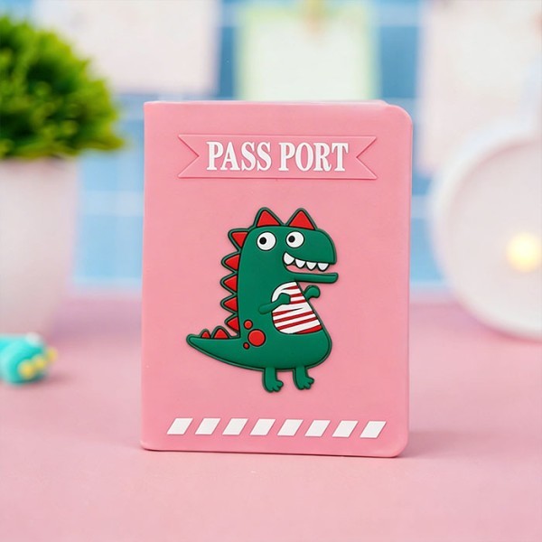 Cute Traveler Θήκη Για Διαβατήριο Dino Πράσινο