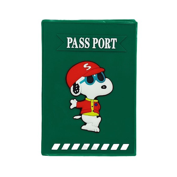 Cute Traveler Θήκη Για Διαβατήριο Snoopy Hat Τιρκουάζ