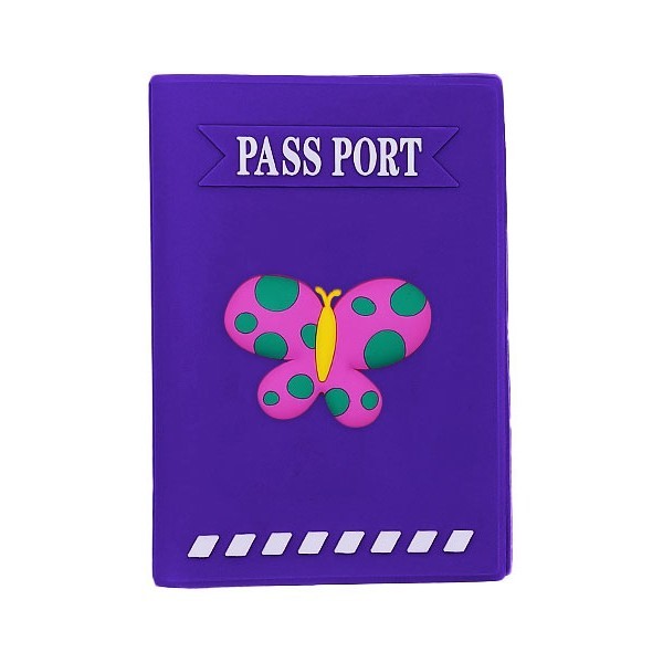 Cute Traveler Θήκη Για Διαβατήριο Πεταλούδα Κόκκινο
