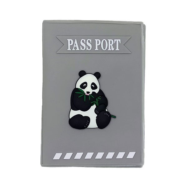 Cute Traveler Θήκη Για Διαβατήριο Πάντα Ροζ 