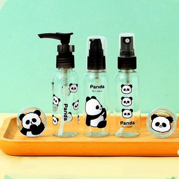 Panda Set Μπουκάλια Ψεκασμού Σετ Ταξιδιού Με Πάντα