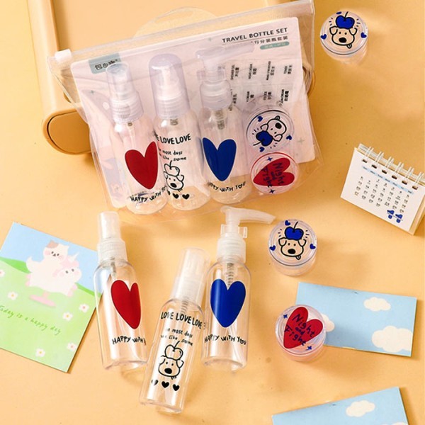 Hearts Μπουκάλια Ψεκασμού Σετ Ταξιδιού Με Καρδιές