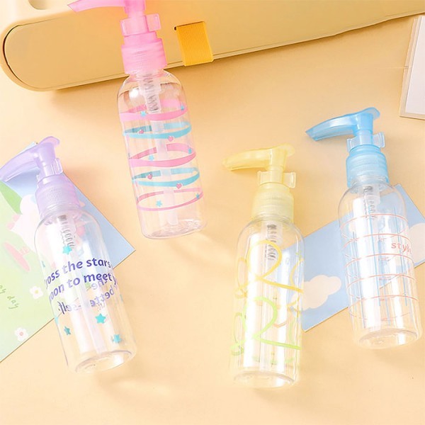 Lotion Bottle Κυλινδρικό Μπουκάλι Ψεκασμόυ 80ml Μπλε