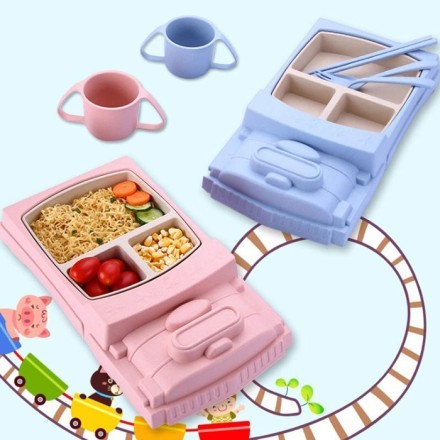 Train Σετ Φαγητού Μωρού Σε Σχήμα Τρένο 30.6x19.5x5cm