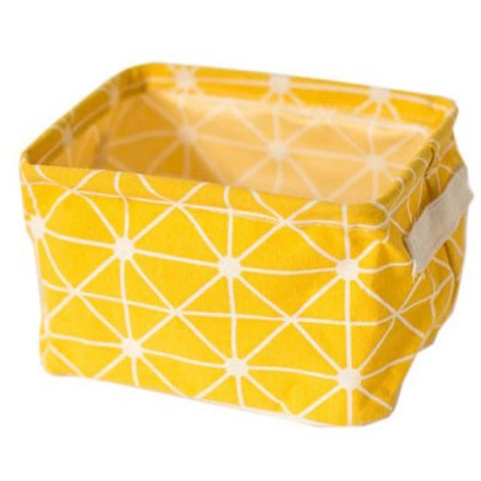 Stor Κουτάκι Αποθήκευσης Κίτρινο Μοτίβο 20x16x14cm Παιδικά