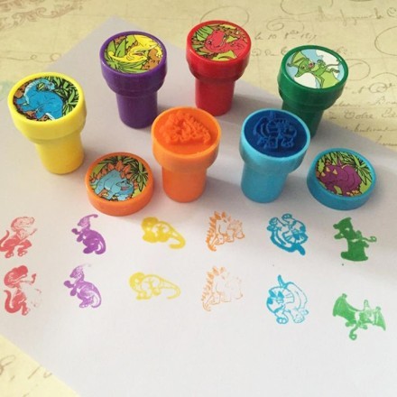 Stempel Σφραγίδες Με Δεινόσαυρους Σετ 6 Τεμαχίων 2,5x3,7cm