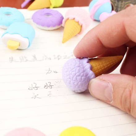 Yummy Πολύχρωμες Γόμες Σετ 4 Τεμαχίων 3x3cm