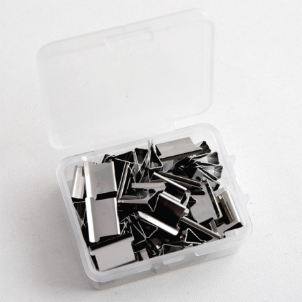 Nickel Σετ Μεταλλικά Κλιπ Ασημένια 50 Τεμαχίων Παιδικά