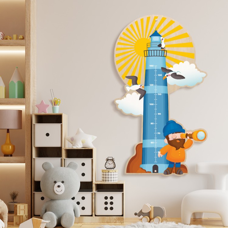 Παιδικά Lighthouse Keeper Αναστημόμετρο Τοίχου με Φάρο 97x167cm