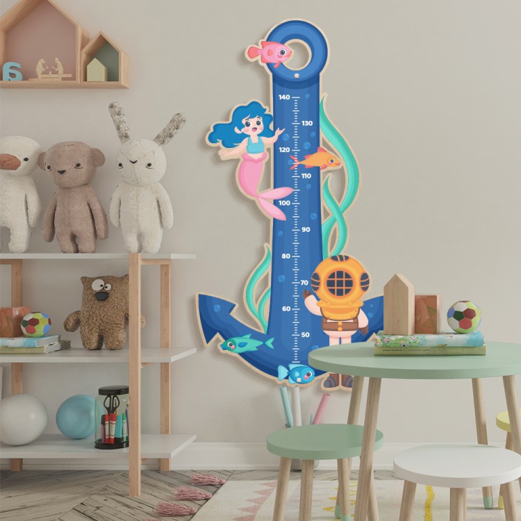 Παιδικά Anchor Αναστημόμετρο Τοίχου Άγκυρα 75x140cm