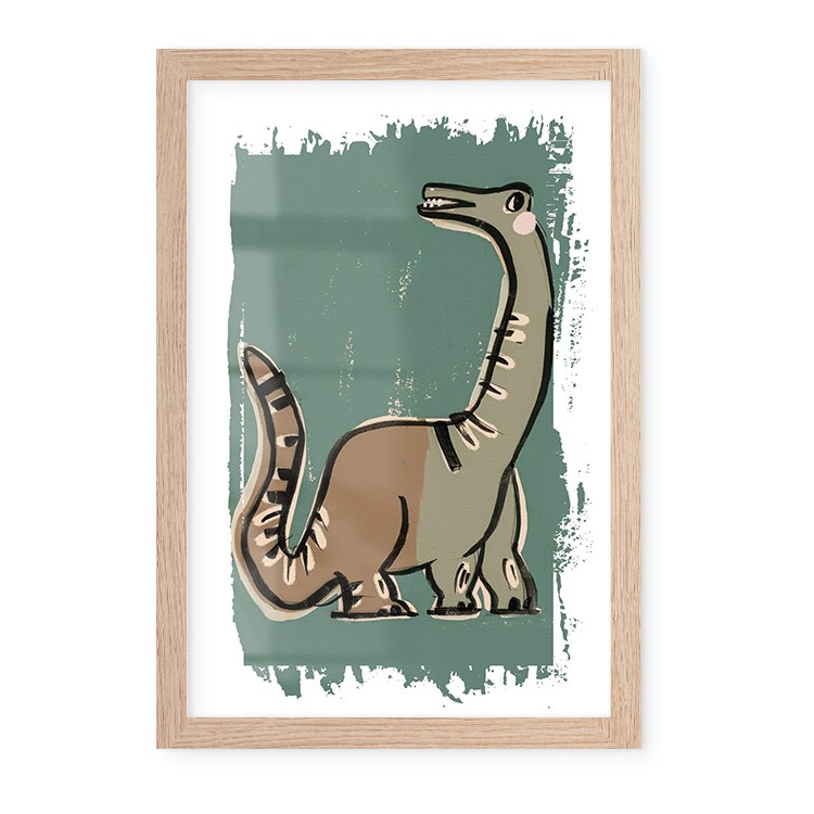 Παιδικά Magic Dragon Poster Με Ξύλινη Φυσική Κορνίζα 20x30cm