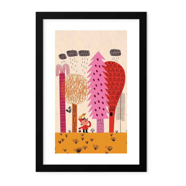 Παιδικά Rainforest Poster Με Μαύρη Ξύλινη Κορνίζα 20x30cm