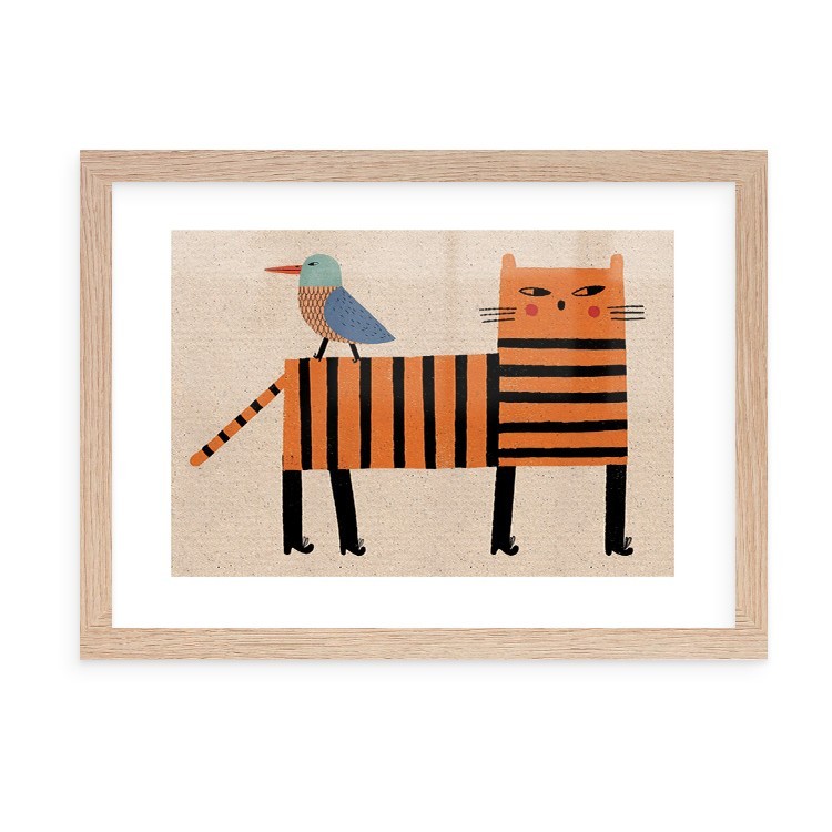 Παιδικά Friends Poster Με Ξύλινη Φυσική Κορνίζα 20x15cm