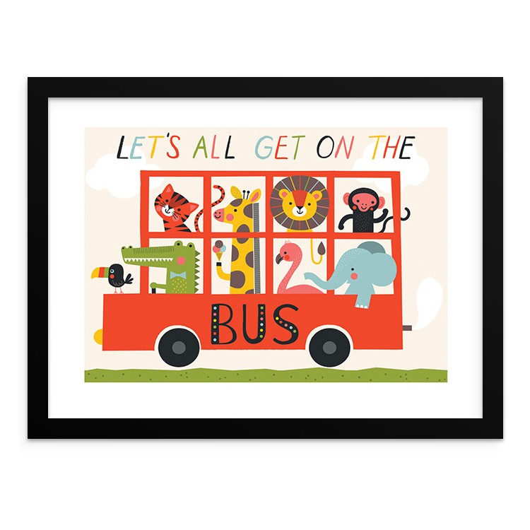 Παιδικά Travelers Poster Με Μαύρη Ξύλινη Κορνίζα 50x40cm