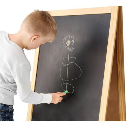 Blackboard Μαυροπίνακας Κιμωλίας Διπλής Όψης 52x90cm Παιδικά
