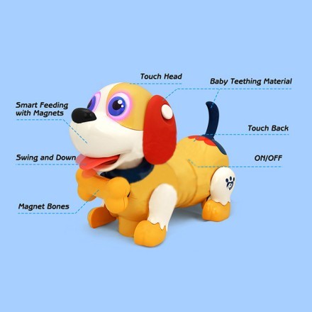 Dog Εκπαιδευτικό Μουσικό Παιχνίδι Σκυλάκι Για Παιδιά 3 Ετών 22x22x10cm