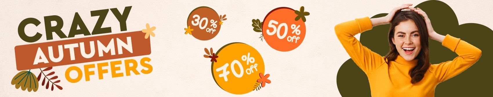 Crazy Autumn Offers up to 70% Off